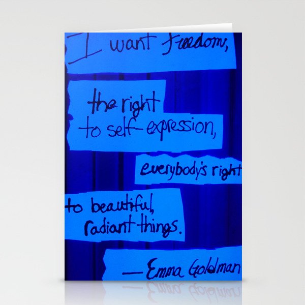 Emma Goldman Stationery Cards