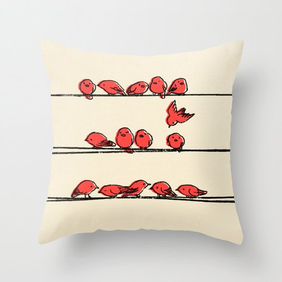 Hanging Out Throw Pillow