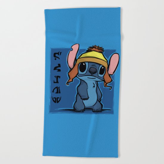 Shiny and Blue Beach Towel