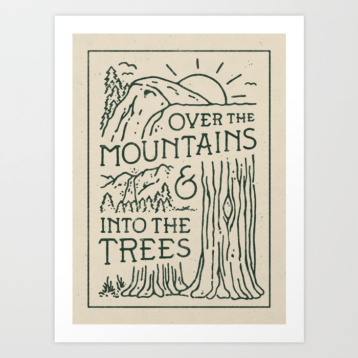 Over The Mountains Art Print