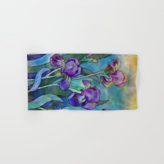 Fantasy Irises Hand & Bath Towel