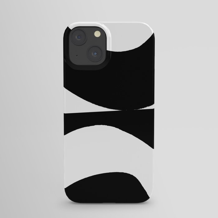 Black and white iPhone Case