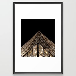 Louvre Pyramid Framed Art Print