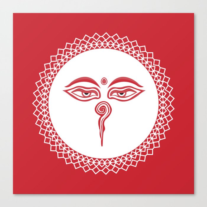 Swayambhu Eyes Canvas Print