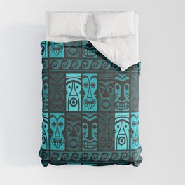 Turquoise Tikis! Comforter