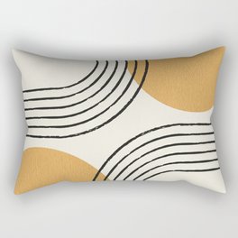 Sun Arch Double - Gold Rectangular Pillow