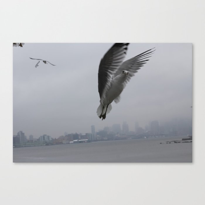 Soaring above the City Canvas Print