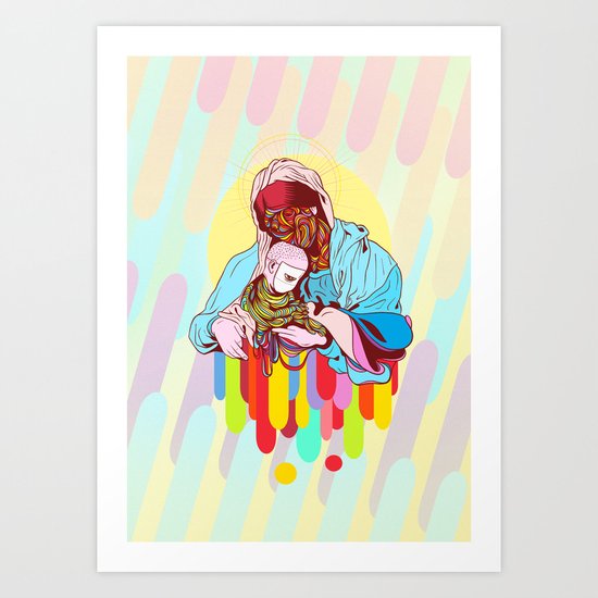 Mother and child Art Print