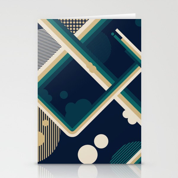 Colorful Geometrical Pattern Stationery Cards