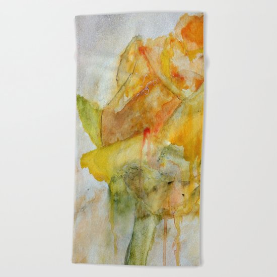 Yellow Rose of Texas Beach Towel