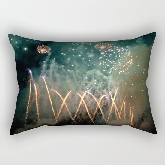 Fireworks Face Rectangular Pillow