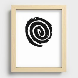 Spiralling into a Black Hole Recessed Framed Print