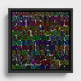 Cracked Space Lava Collection Framed Canvas