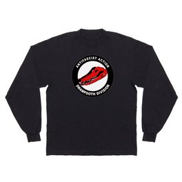 Antifascist Action Swampgoth Division (Red) Long Sleeve T Shirt