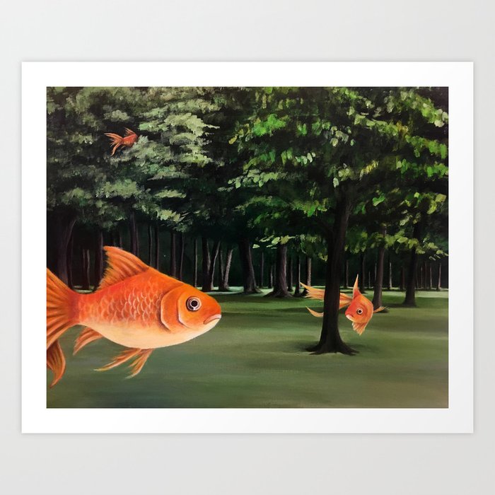 Forest of Fins Art Print