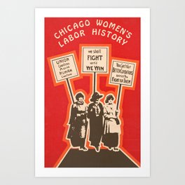 Chicago Womens Labor Union - Vintage Poster- Feminism - Chicago History Art Print