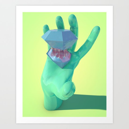 Purple Gusher Art Print
