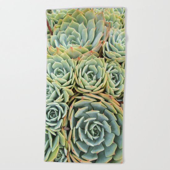 Succulentville Beach Towel