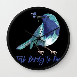 Talk Birdy to Me Wall Clock
