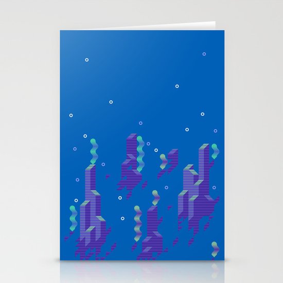 Super Mario World (underwater) Stationery Cards