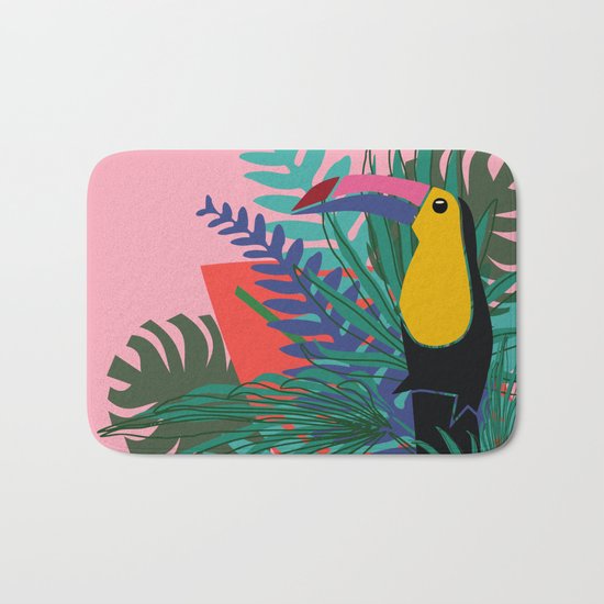 Toucan pink Bath Mat