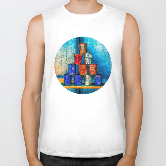 Soup Cans - Square Meal Biker Tank