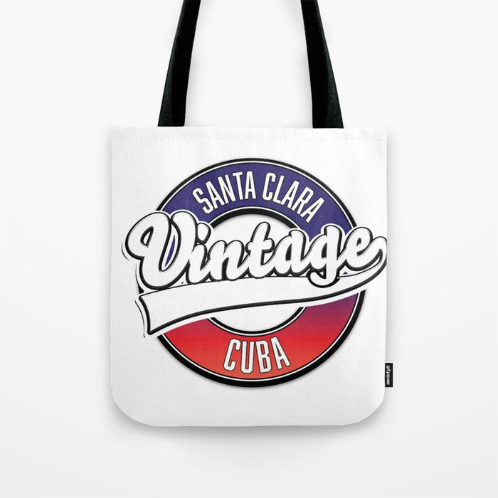 Santa Clara cuba vintage logo. Tote Bag
