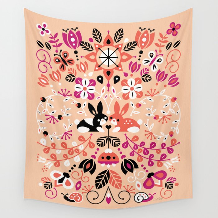 Bunny Lovers Wall Tapestry