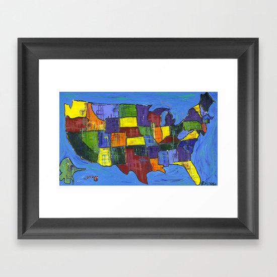 U.S.A. Framed Art Print