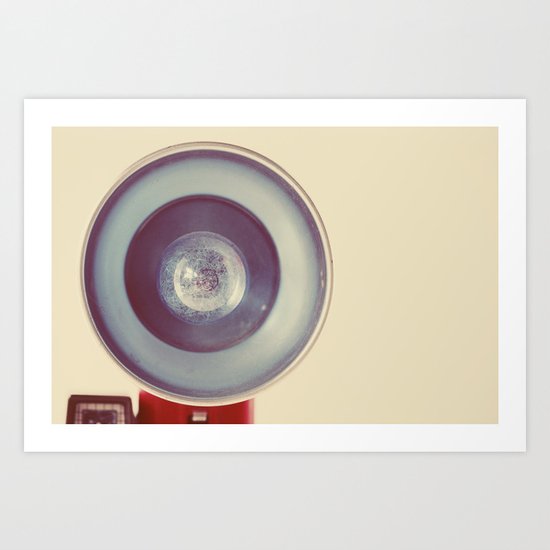 Blue Flash Art Print