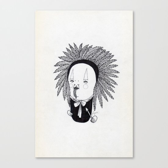 Apache Senior Canvas Print