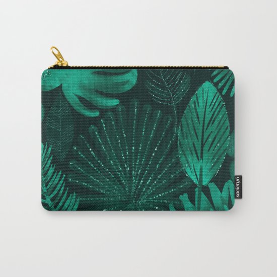 Emerald botanical - tropical ferns and palms Carry-All Pouch
