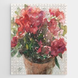 Begonia In Bloom Jigsaw Puzzle