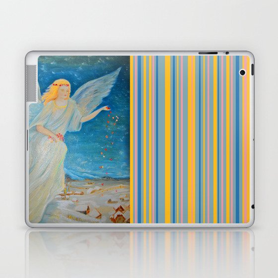 Bless me | Guardian Angels are Here | Angel of Abundance | Love Laptop & iPad Skin