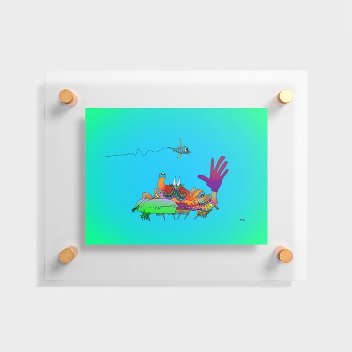 Crabby Patty Light Version Floating Acrylic Print