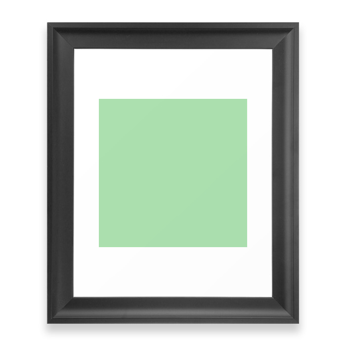 Celadon Green Framed Art Print by juliawright