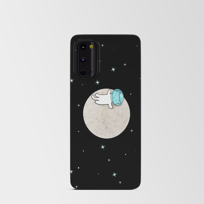 Cat On A Moon Android Card Case