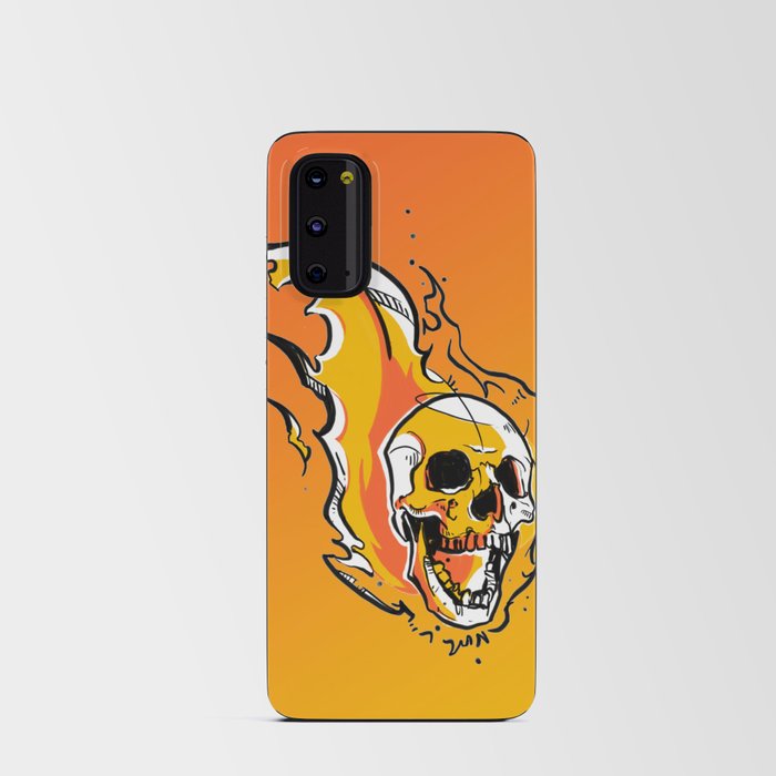 Red Hot Skull Android Card Case