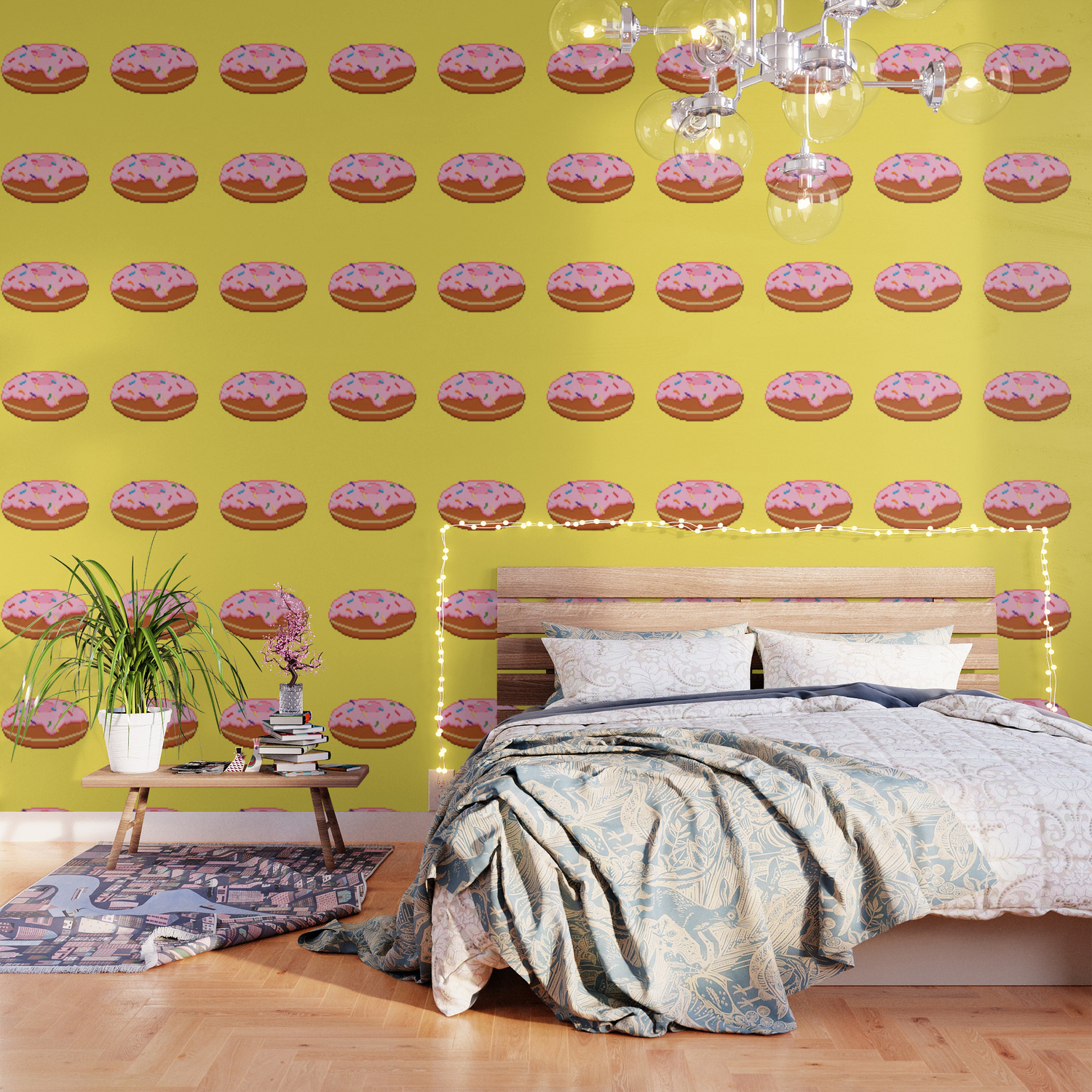Donut Wallpaper By Stripedbrain Society6