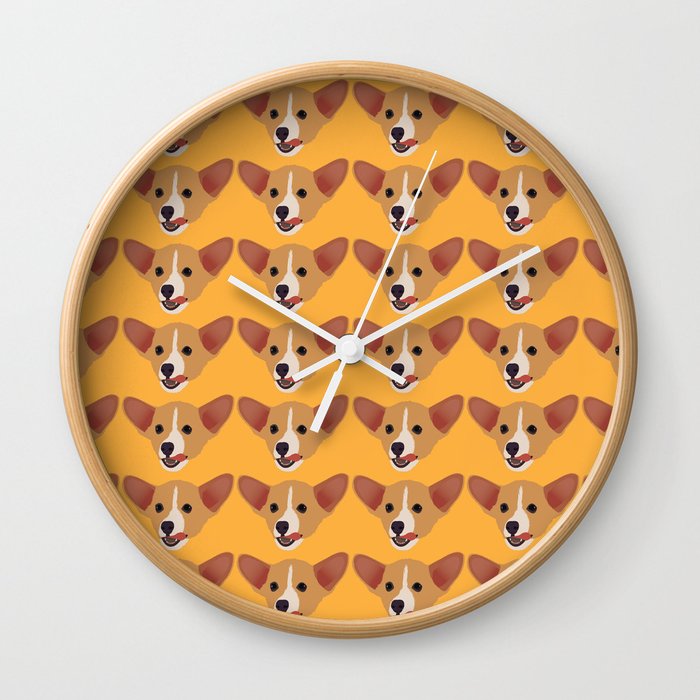 Cute Corgi Wall Clock