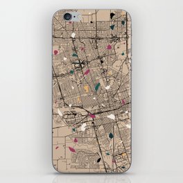 Stockton USA - Artistic City Map iPhone Skin