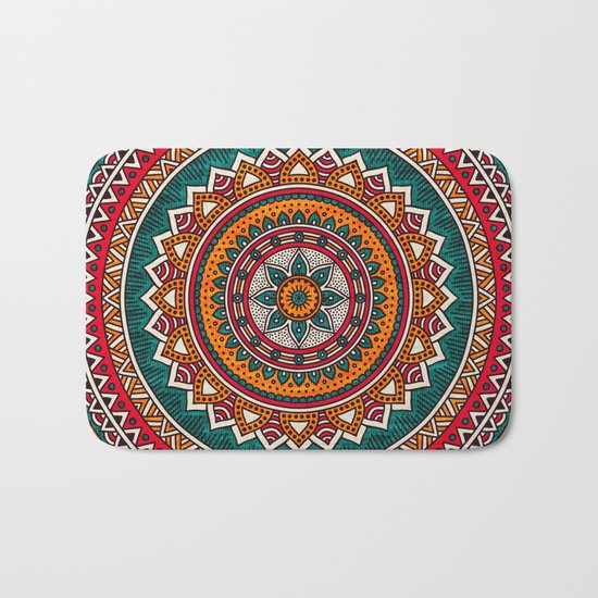 Hippie Mandala 9 Bath Mat