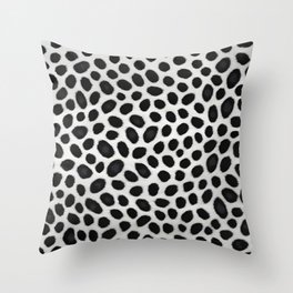White Leopard Elegant Modern Luxury Collection Throw Pillow