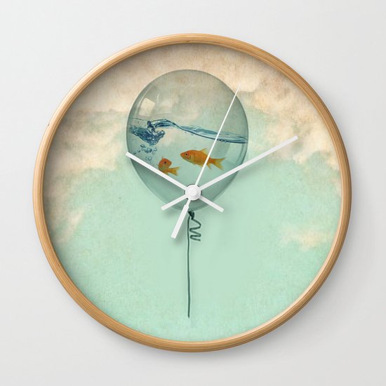 BALLOON FISH Wall Clock