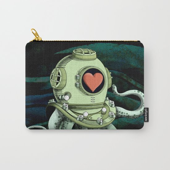 octopus diver in love Carry-All Pouch