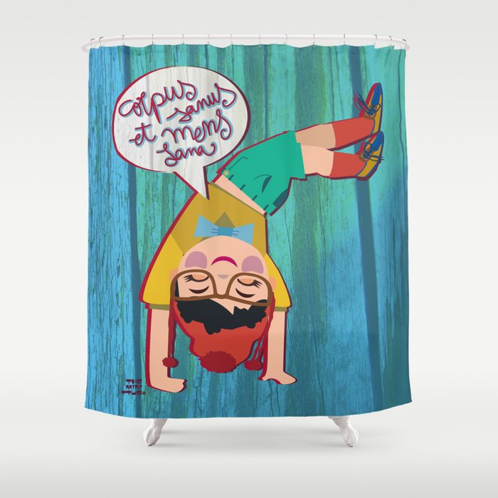 Corpus Sanus Et Mens Sana Shower Curtain By Maruysucabeza Society6