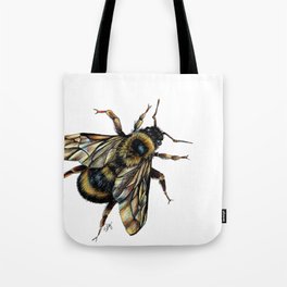 Realistic Bumble Bee Drawing Tote Bag