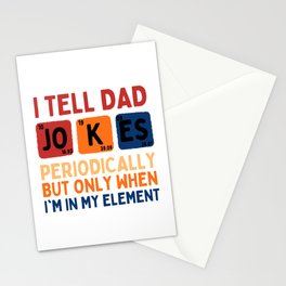 I tall dad jokes, Father's day  Stationery Card