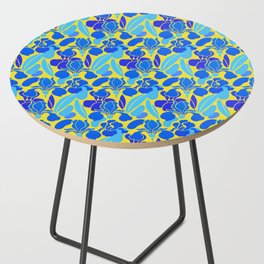 Pattern blue and yellow Side Table