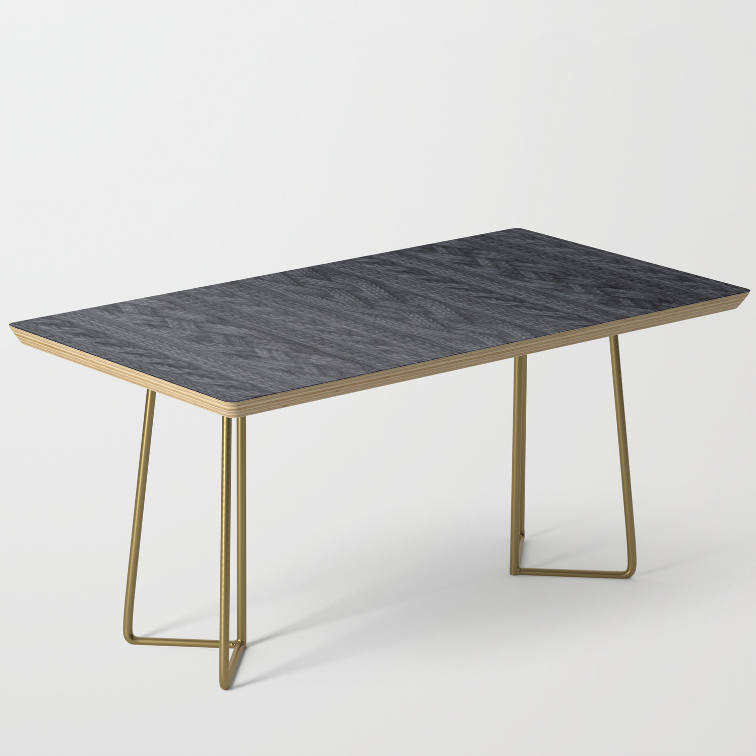 Charcoal Cable Knit Coffee Table By Zanna Charcoal Cable Knit Coffee Table By Zanna